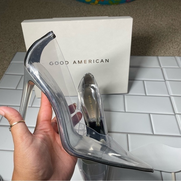 Good American ‘CINDER-F*CKING-RELLA’ Pumps - Glass - Picture 11 of 12